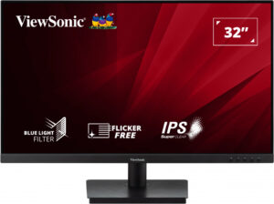 ViewSonic VA3209-2K-MHD - LED-skærm - 32"" (31.5"" til at se) - 2560 x 1440 QHD @ 75 Hz - IPS - 250 cd/m² - 1200:1 - HDR10 - 4 ms - 2xHDMI, DisplayPort - højtalere