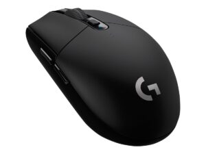 Logitech G G305 - Mus - optisk - 6 knapper - trådløs - 2.4 GHz - trådløs modtager (USB) - sort - Billede 3