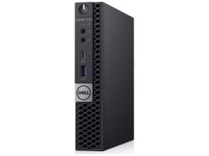 Dell OptiPlex 7080 - Tiny Core i5 - 10500T / op til 3.8 GHz - RAM 16 GB - SSD 256 GB - NVMe - UHD Graphics 630 - Gigabit Ethernet, WI-Fi(Mangler antenne) - Win 11 Pro - skærm: ingen - sort - Preowned Grade A
