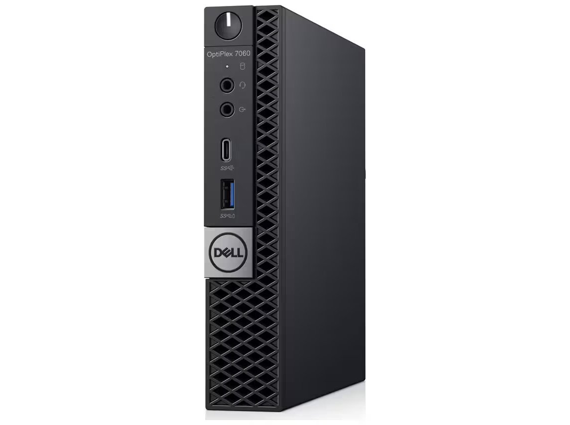 Dell OptiPlex 7080 - Tiny Core i5 - 10500T / op til 3.8 GHz - RAM 16 GB - SSD 256 GB - NVMe - UHD Graphics 630 - Gigabit Ethernet, WI-Fi(Mangler antenne) - Win 11 Pro - skærm: ingen - sort - Preowned Grade A