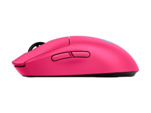 Logitech G PRO 2 - Mus - gaming - højre- og venstrehåndet - optisk - 8 knapper - trådløs, kablet - USB, 2.4 GHz - USB Logitech LIGHTSPEED-modtager - pink - Billede 4