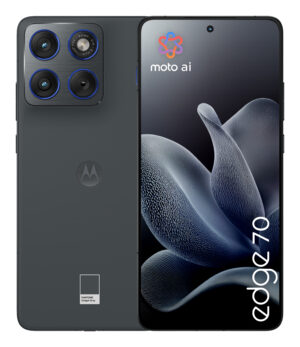 Motorola Edge 70 - 5G smartphone - dual-SIM - RAM 12 GB / Intern hukommelse 512 GB - pOLED display - 6.67"" - 2712 x 1220 pixels (120 Hz) - 3x bagkamera 50 MP, 50 MP - front camera 50 MP - pantone gadgetgrå