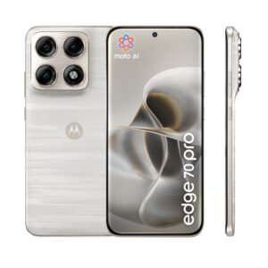 Motorola edge 70 pro 512GB/12GB - PANTONE Lily White - Billede 2