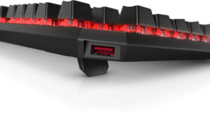 OMEN by HP Sequencer - Tastatur - bagbelyst - USB - Pan Nordic - tastkontakt: blå kontakt - Billede 3