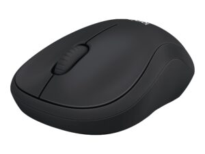 Logitech M220 Silent - Mus - optisk - 3 knapper - trådløs - 2.4 GHz - trådløs modtager (USB) - brunsort