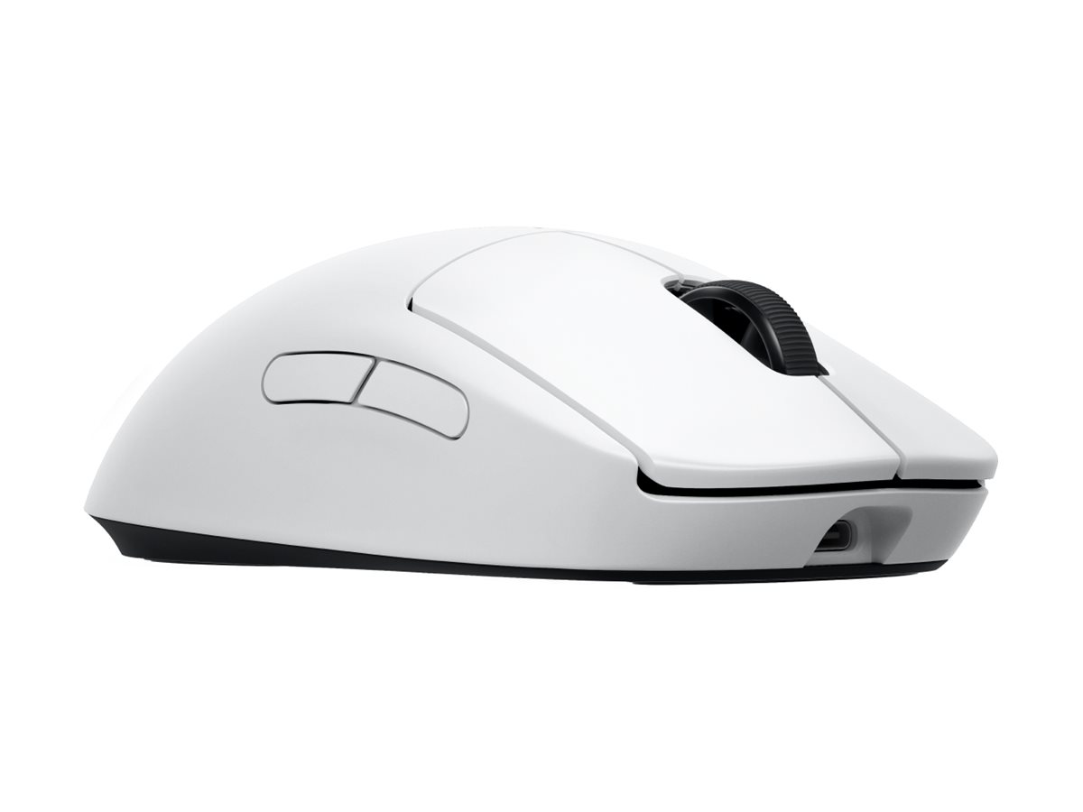Logitech G PRO 2 - Mus - gaming - højre- og venstrehåndet - optisk - 8 knapper - trådløs, kablet - USB, 2.4 GHz - USB Logitech LIGHTSPEED-modtager - hvid - Billede 2