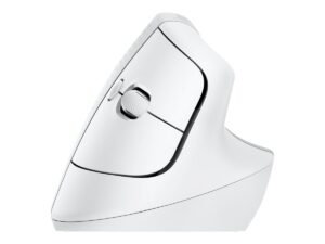 Logitech Lift for Mac - Lodret mus - ergonomisk - optisk - 6 knapper - trådløs - Bluetooth - Logitech Logi Bolt USB-modtager - off-white - for Apple MacBook - Billede 2