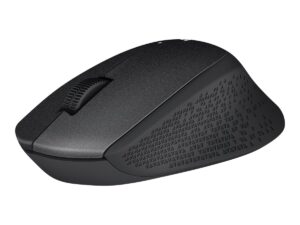 Logitech M330 SILENT PLUS - Mus - 3 knapper - trådløs - 2.4 GHz - trådløs modtager (USB) - sort - Billede 3