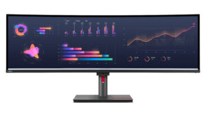 Lenovo ThinkVision P49w-30 - LED-skærm - kurvet - 49"" - 5120 x 1440 UltraWide Dual QHD @ 60 Hz - IPS - 350 cd/m² - 2000:1 - DisplayHDR 10 - 4 ms - Thunderbolt 4, 2xHDMI, DisplayPort - højtalere - ravnsort