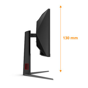 AOC Gaming CU34G4Z - LED-skærm - gaming - kurvet - 34"" - 3440 x 1440 WQHD @ 240 Hz - Fast VA - 450 cd/m² - 2500:1 - DisplayHDR 400 - 0.5 ms - 2xHDMI, DisplayPort - sort, rød - Billede 3