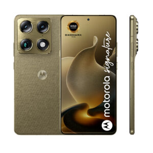 Motorola signature - 5G smartphone - dual-SIM - RAM 16 GB / Intern hukommelse 512 GB - OLED display - 6.78"" - 2780 x 1264 pixels (165 Hz) - 3x bagkamera 50 MP, 50 MP, 50 MP - front camera 50 MP - pantone martini oliven - Billede 2
