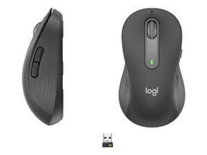 Logitech Signature M650 L LEFT - Mus - stor størrelse - venstrehåndet - optisk - 5 knapper - trådløs - Bluetooth, 2.4 GHz - Logitech Logi Bolt USB-modtager - grafit - Billede 3
