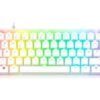 Razer Huntsman V3 Pro Mini - Tastatur - 60% - mini - backlit - USB-C - QWERTY - Tysk - tastkontakt: Razer Analog Optical Switches (Gen-2) - hvid