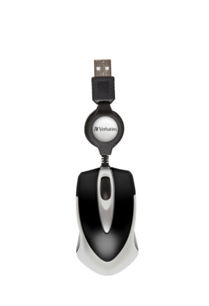 Verbatim Go Mini Optical Travel Mouse - Mus - højre- og venstrehåndet - optisk - kablet - USB - sort - Billede 2
