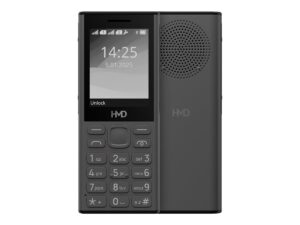 HMD 130 Music - Funktionstelefon - dual-SIM - RAM 8 MB / Intern hukommelse 16 MB - microSD slot - mørkegrå