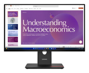 Lenovo ThinkVision T24d-40 - LED-skærm - 24"" (23.8"" til at se) - 1920 x 1080 Full HD (1080p) @ 120 Hz - IPS - 250 cd/m² - 1500:1 - 4 ms - HDMI, DisplayPort, USB-C - højtalere - formørkelsessort