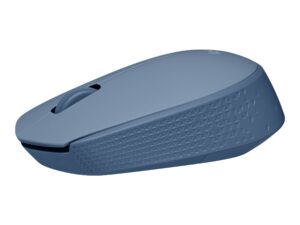 Logitech M171 - Mus - højre- og venstrehåndet - optisk - 3 knapper - trådløs - 2.4 GHz - trådløs modtager (USB) - blå/grå