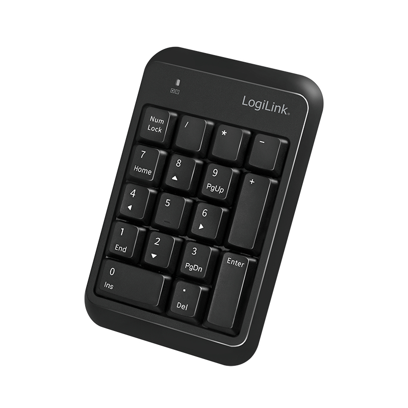LogiLink - Tastatur - trådløs - Bluetooth 5.1 - sort