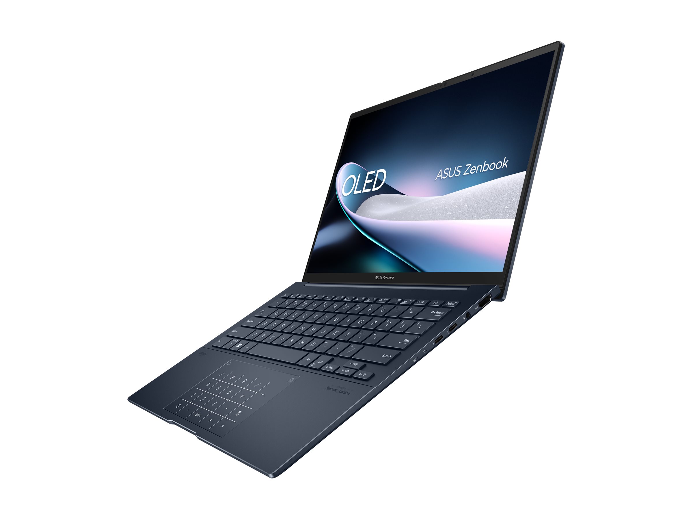 ASUS ZenBook 14 UX3405MA-PURE13 - Intel Core Ultra 5 - 125H / op til 4.5 GHz - Evo - Win 11 Home - Intel Arc Graphics - 16 GB RAM - 512 GB SSD NVMe - 14"" OLED 2880 x 1800 (3K) @ 120 Hz - Wi-Fi 6E, Bluetooth - fundere-blå (LCD-dække), fundere-blå (top), fundere-blå (bund), blå (tastatur) - New Open Box - Billede 2