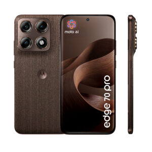 Motorola Edge 70 Pro - 5G smartphone - dual-SIM - RAM 8 GB / Intern hukommelse 256 GB - OLED display - 6.78"" - 2772 x 1272 pixels (144 Hz) - 3x bagkamera 50 MP, 50 MP, 50 MP - front camera 50 MP - pantone cikorie kaffe - Billede 2