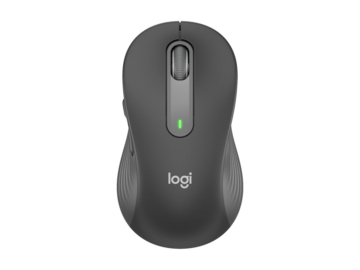 Logitech Signature M650 L - Mus - stor størrelse - optisk - 5 knapper - trådløs - Bluetooth, 2.4 GHz - Logitech Logi Bolt USB-modtager - grafit - Billede 2