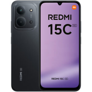Xiaomi Redmi 15C 5G - 5G smartphone - dual-SIM - RAM 4 GB / Intern hukommelse 128 GB - microSD slot - 6.9"" - 1600 x 720 pixels (120 Hz) - 2x bagkameraer 50 MP - front camera 8 MP - midnat sort