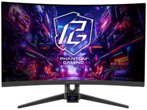 ASRock Phantom Gaming PG27FRS1A&nbsp - Kurvet 27"" - VA panel - 16:9 - 1920 x 1080 (FHD) - 300 nits - 93% DCI-P3 - 2x HDMI 2.0 - 1x DisplayPort 1.2 - 280Hz