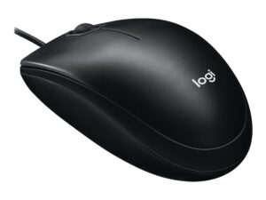 Logitech M100 - Mus - fuld størrelse - højre- og venstrehåndet - optisk - 3 knapper - kablet - USB - sort - Billede 3