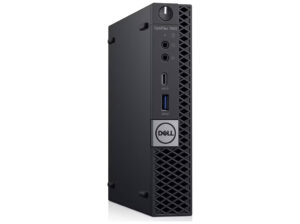 Dell OptiPlex 7080 - Tiny Core i5 - 10500T / op til 3.8 GHz - RAM 16 GB - SSD 256 GB - NVMe - UHD Graphics 630 - Gigabit Ethernet, WI-Fi(Mangler antenne) - Win 11 Pro - skærm: ingen - sort - Preowned Grade A - Billede 3