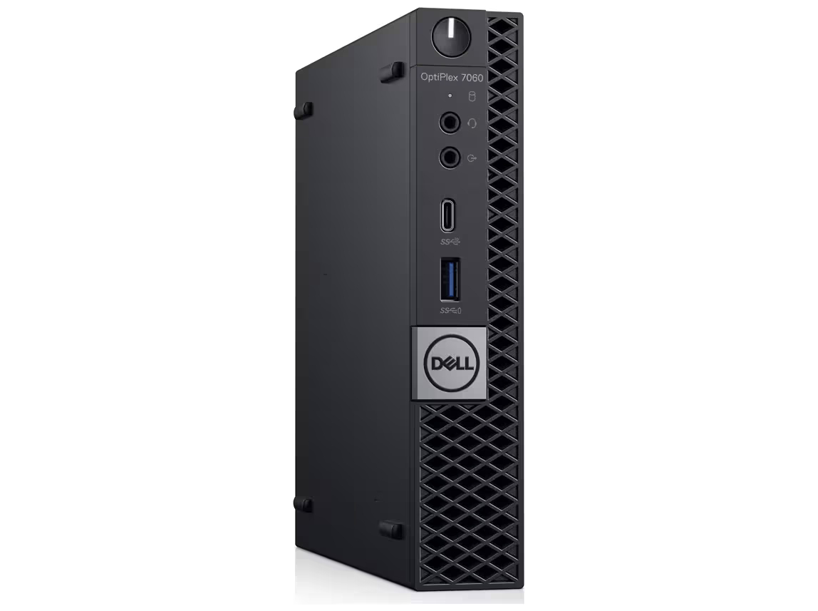 Dell OptiPlex 7080 - Tiny Core i5 - 10500T / op til 3.8 GHz - RAM 16 GB - SSD 256 GB - NVMe - UHD Graphics 630 - Gigabit Ethernet, WI-Fi(Mangler antenne) - Win 11 Pro - skærm: ingen - sort - Preowned Grade A - Billede 3