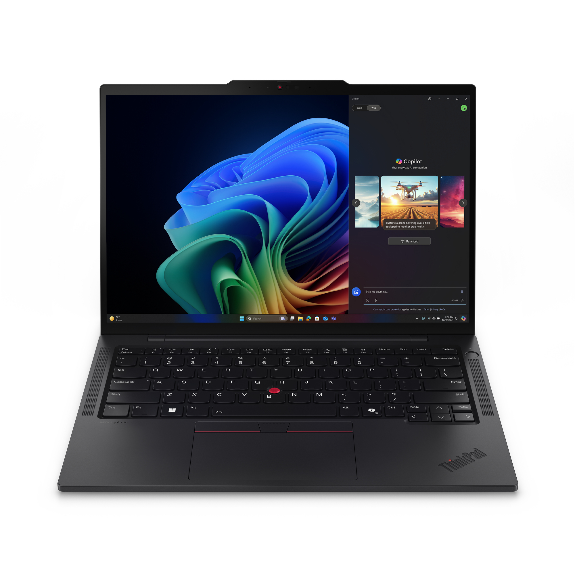 Lenovo ThinkPad T14s Gen 6 (AMD) Copilot+ PC AMD Ryzen AI 7 PRO 350 Laptop 35,6 cm (14") WUXGA 64 GB LPDDR5x-SDRAM 1 TB SSD Wi-Fi 7 (802.11be) Windows 11 Pro Nordisk Sort