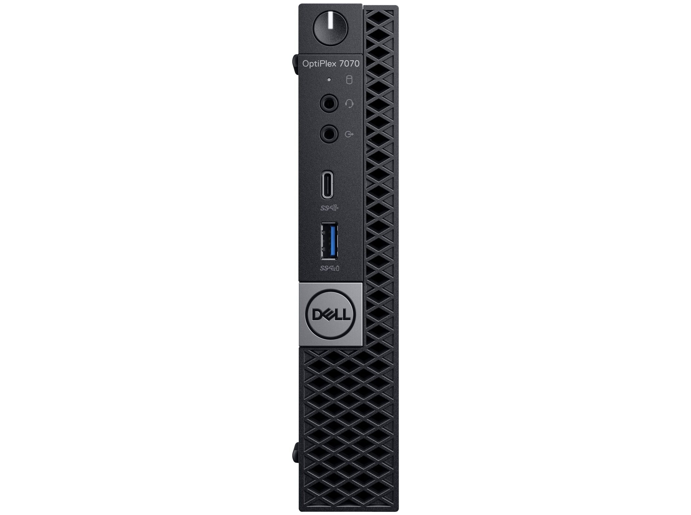 Dell OptiPlex 7070 - Tiny Core i5 - 9500T / op til 3.7 GHz - RAM 8 GB - SSD 512 GB - NVMe - UHD Graphics 630 - Gigabit Ethernet - Win 11 Pro - skærm: ingen - sort - Preowned Grade A - Billede 2