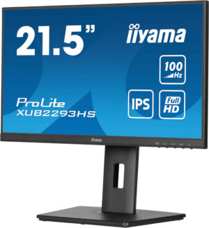 iiyama ProLite XUB2293HS-B6 - LED-skærm - 21.5"" - 1920 x 1080 Full HD (1080p) @ 100 Hz - IPS - 300 cd/m² - 1000:1 - 1 ms - HDMI, DisplayPort - højtalere - mat sort - Billede 5