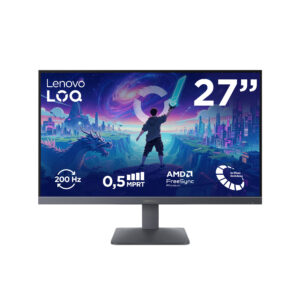 Lenovo LOQ 27-10 - LED-skærm - 27"" - 1920 x 1080 Full HD (1080p) @ 200 Hz - IPS - 300 cd/m² - 1000:1 - HDR10 - 0.5 ms - 2xHDMI, DisplayPort - månegrå