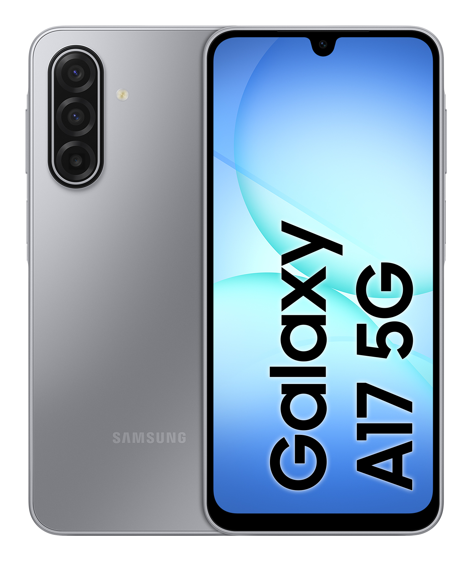 Samsung Galaxy A17 5G - 5G smartphone - dual-SIM - RAM 4 GB / Intern hukommelse 128 GB - microSD slot - OLED display - 6.7"" - 2340 x 1080 pixels (90 Hz) - 3x bagkamera 50 MP, 5 MP, 2 MP - front camera 13 MP - grå
