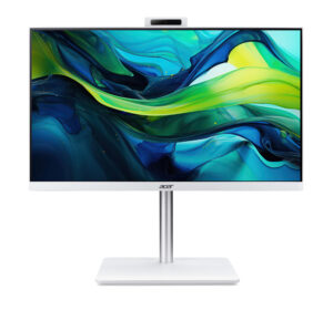 Acer Aspire C 24 C24A-GRPL - Alt-i-én Core 5 120U / op til 5 GHz - RAM 16 GB - SSD 512 GB - Intel Graphics - Gigabit Ethernet, IEEE 802.11ax (Wi-Fi 6), Bluetooth - Win 11 Home - skærm: LED 23.8"" 1920 x 1080 (Full HD) @ 120 Hz - hvid