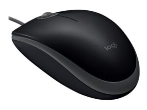 Logitech B110 Silent - Mus - højre- og venstrehåndet - optisk - 3 knapper - kablet - USB - Billede 3