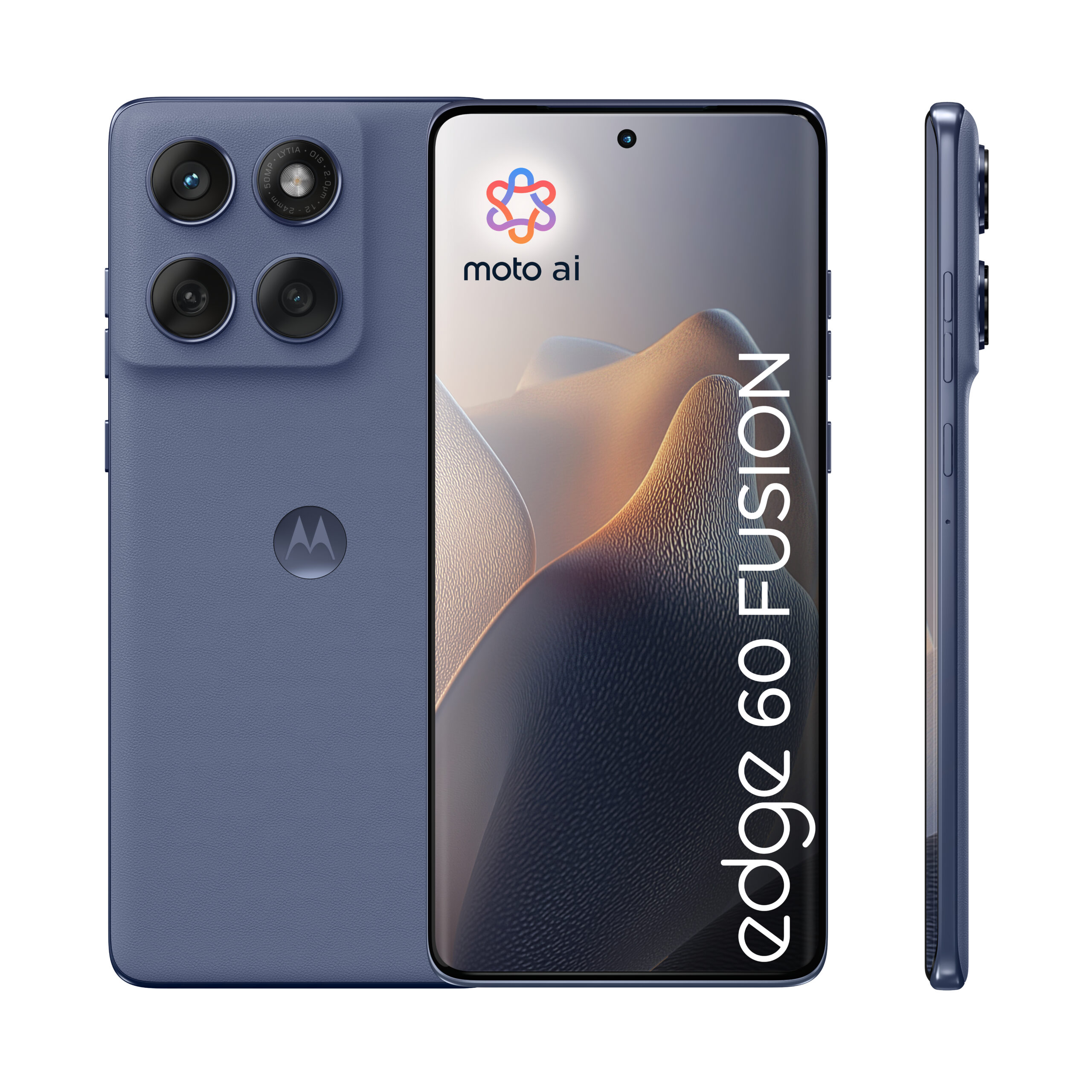 Motorola edge 60 fusion 16,9 cm (6.67") Dual SIM Android 15 5G USB Type-C 8 GB 256 GB 5200 mAh Grå 6.67", Super HD (2712 x 1220), pOLED, MediaTek Dimensity 7300, 8/256GB, 50MP + 13MP, 32MP, 5G, Wi-Fi 6, Bluetooth 5.4, NFC, USB Type-C, 5200mAh, Android 15 - Billede 2