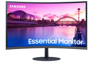 Samsung S27C390EAU - S39C Series - LED-skærm - kurvet - 27"" - 1920 x 1080 Full HD (1080p) @ 75 Hz - VA - 250 cd/m² - 3000:1 - 4 ms - 2xHDMI, DisplayPort - højtalere - sort, mørkeblå/gå - Billede 2