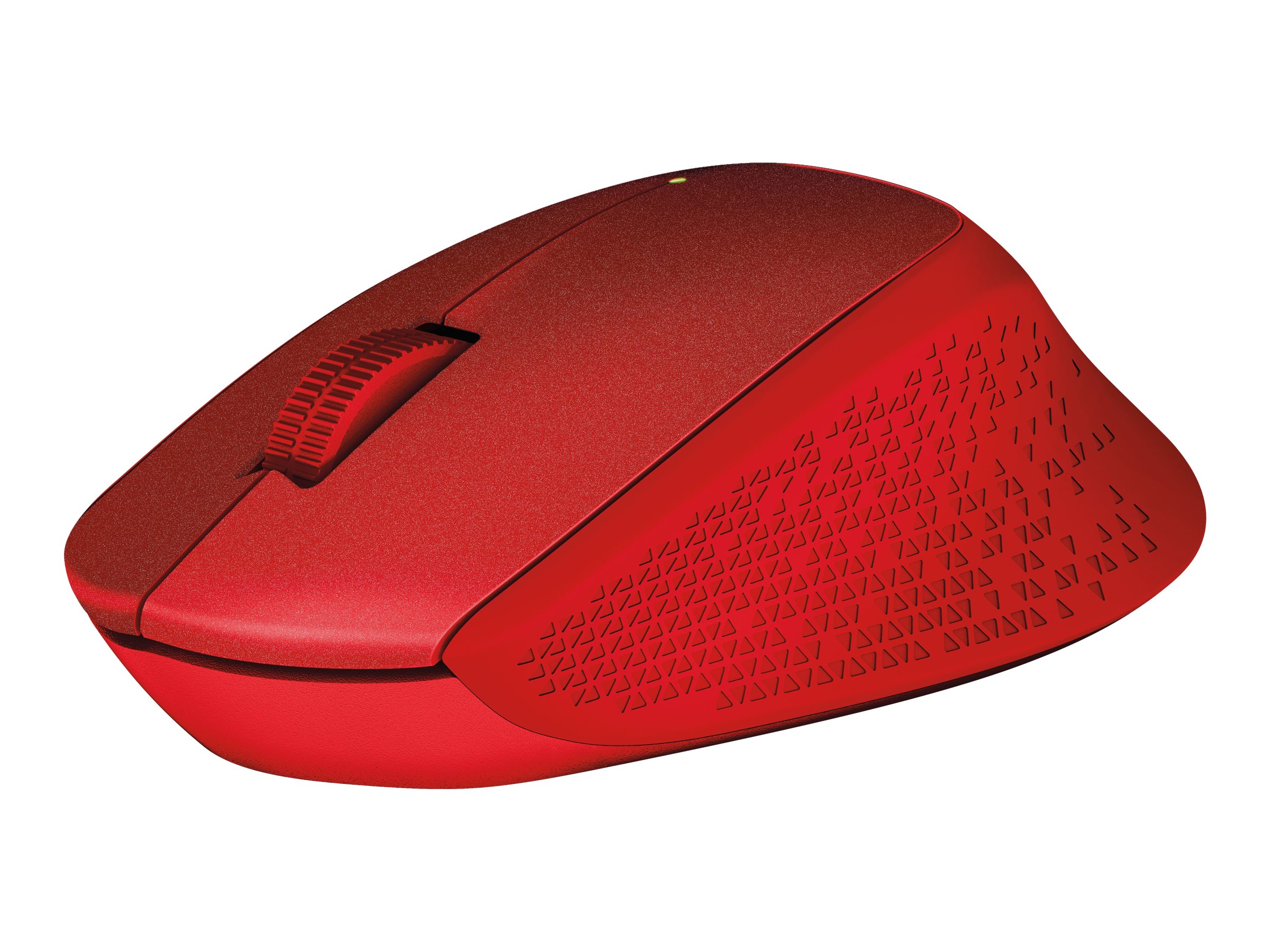 Logitech M330 SILENT PLUS - Mus - 3 knapper - trådløs - 2.4 GHz - trådløs modtager (USB) - rød