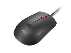 Lenovo - Mus - optisk - 3 knapper - kablet - USB - sort, rød - for ThinkPad T16 Gen 4 21QN - Billede 4