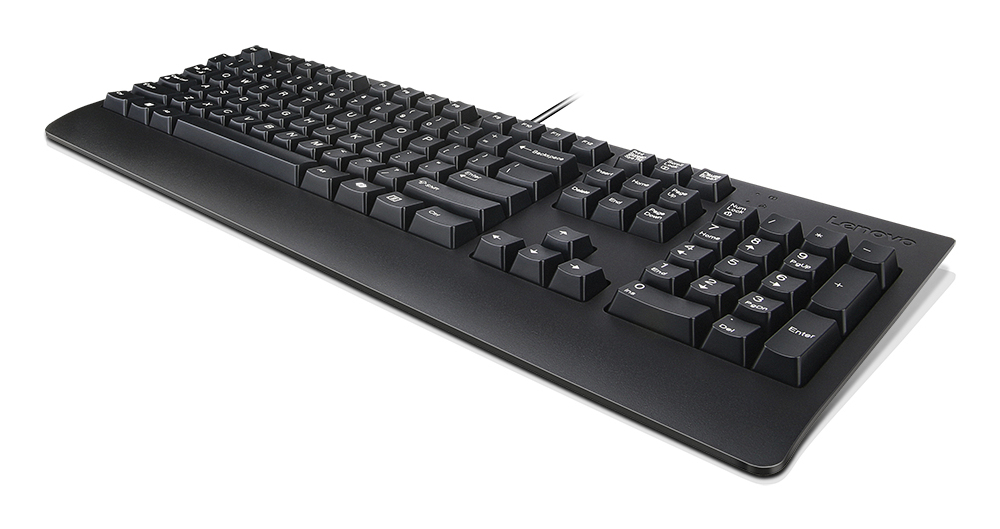 Lenovo Preferred Pro II - Tastatur - full size - USB - QWERTY - dansk - sort - brun kasse - Billede 2