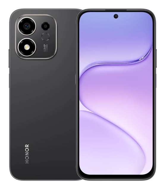Honor 600 Smart - 5G smartphone - dual-SIM - RAM 4 GB / Intern hukommelse 128 GB - LCD display (TFT) - 6.872"" - 1592 x 720 pixels (120 Hz) - 2x bagkameraer 50 MP - front camera 5 MP - sort fløjl