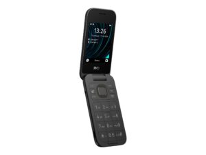 HMD 2660 Flip - 4G funktionstelefon - dual-SIM - RAM 64 MB / Intern hukommelse 128 MB - microSD slot - rear camera 0,3 MP - sort