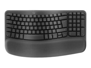 Logitech Ergo Series - Tastatur - med håndfladestøtte med pude - trådløs - Bluetooth LE - QWERTY - grafit