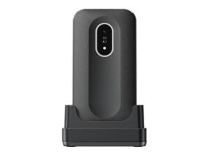 DORO Leva L20 - 4G funktionstelefon - RAM 64 MB / Intern hukommelse 128 MB - microSD slot - LCD display (TFT) - 320 x 240 pixels (60 Hz) - rear camera 2 MP - sort/hvid