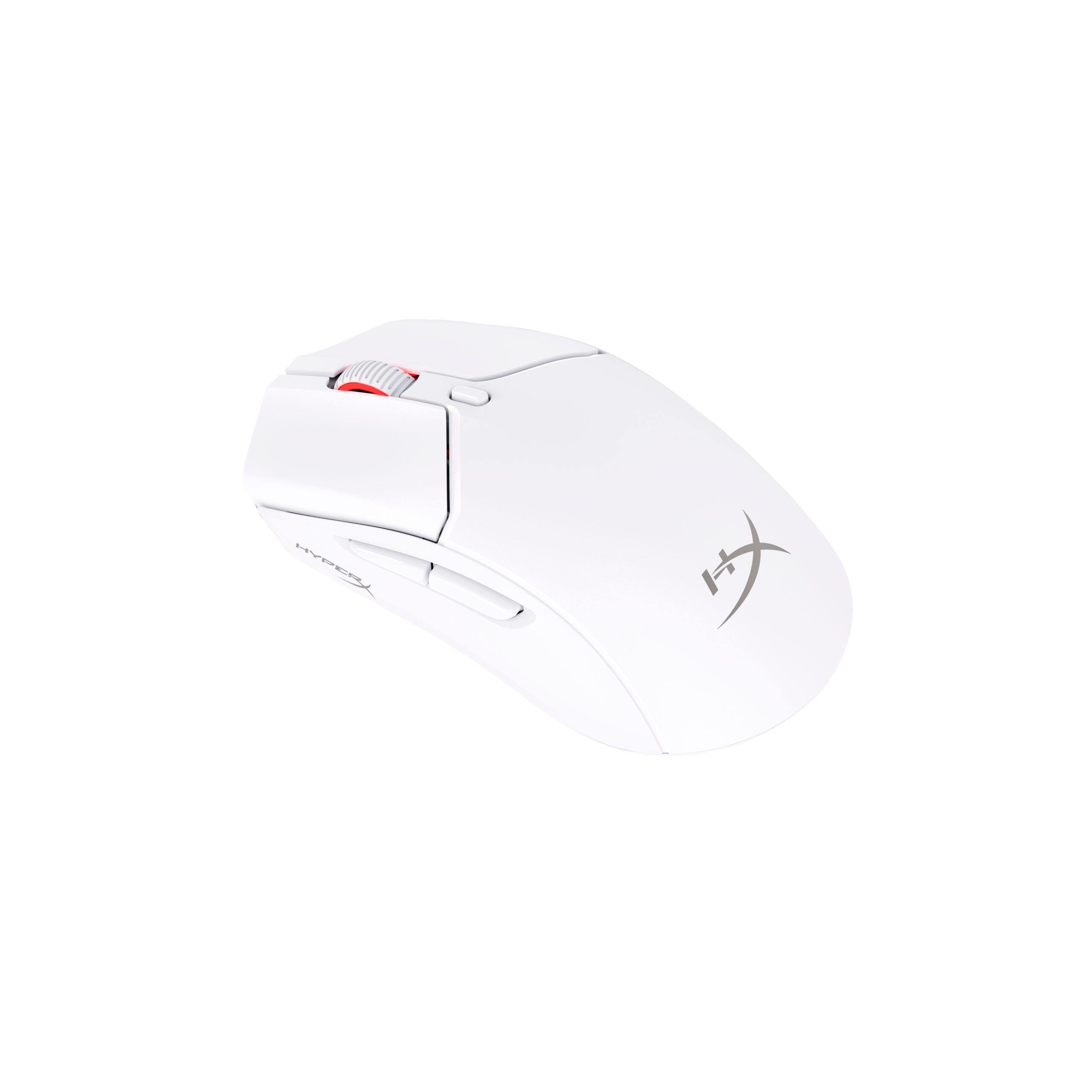 HyperX Pulsefire Haste 2 - Mus - optisk - 6 knapper - trådløs, kablet - 2.4 GHz, Bluetooth 5.0 - trådløs modtager (USB) - hvid