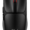HyperX Pulsefire Fuse - Mus - ergonomisk design, programmerbare knapper - optisk - 6 knapper - trådløs - 2.4 GHz, Bluetooth - sort