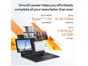 ASUS Vivobook 16 - 16" | Ryzen 5 | 16GB | 512GB - Billede 3