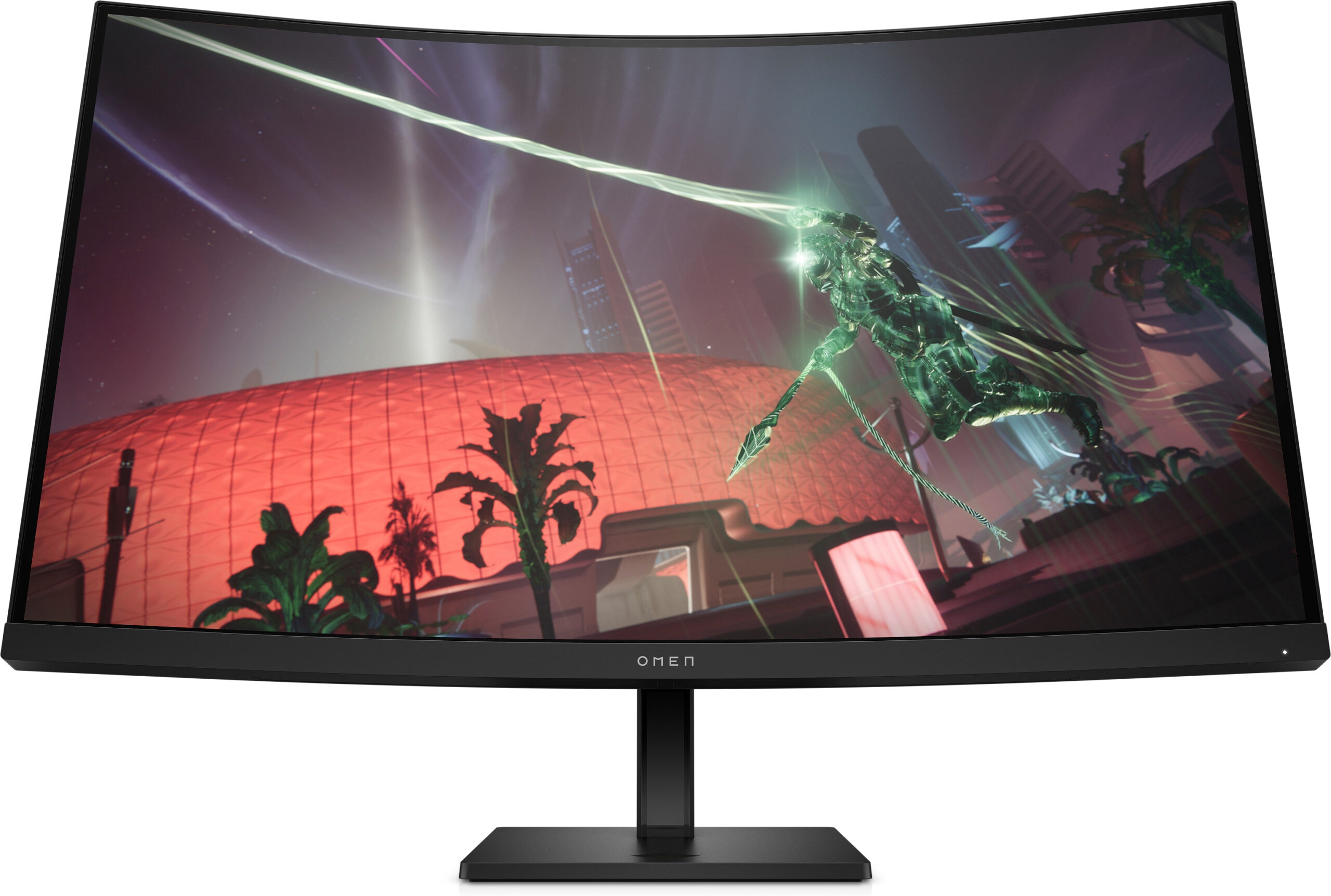 OMEN by HP 32c - LED-skærm - gaming - 31.5"" - 2560 x 1440 QHD @ 165 Hz - VA - 400 cd/m² - 3000:1 - 1 ms - 2xHDMI, DisplayPort - sort